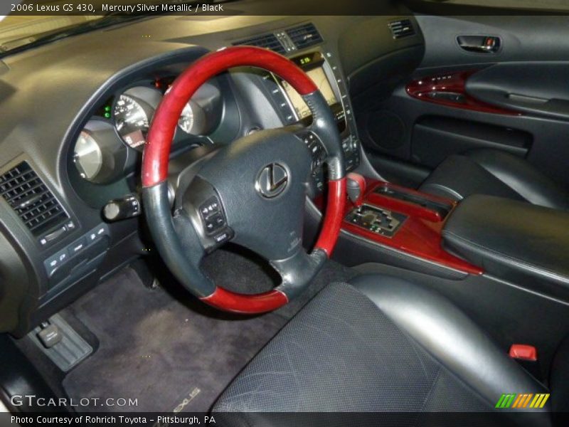 Mercury Silver Metallic / Black 2006 Lexus GS 430