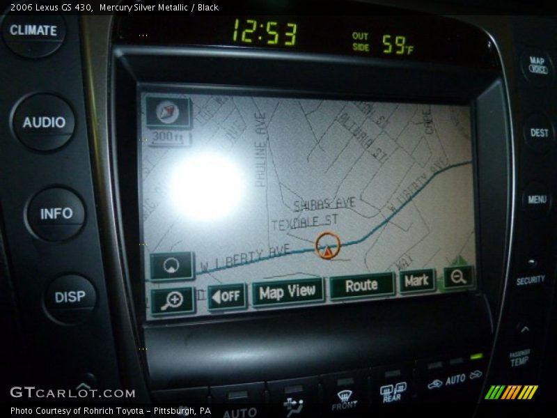 Mercury Silver Metallic / Black 2006 Lexus GS 430