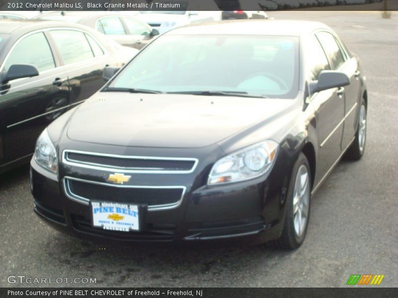 Black Granite Metallic / Titanium 2012 Chevrolet Malibu LS
