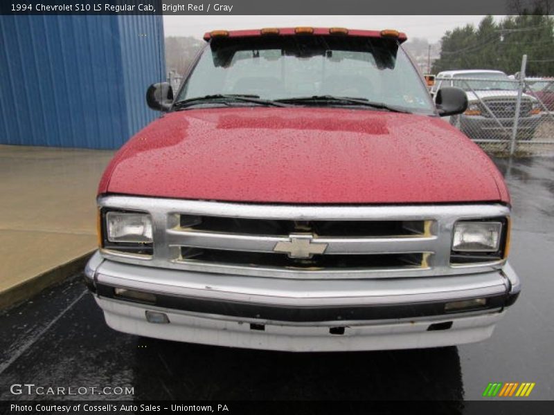 Bright Red / Gray 1994 Chevrolet S10 LS Regular Cab