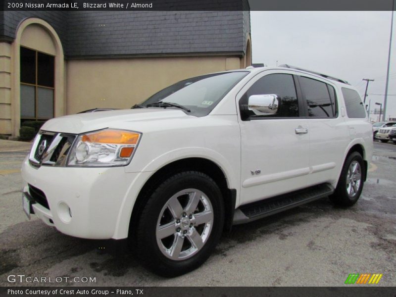 Blizzard White / Almond 2009 Nissan Armada LE