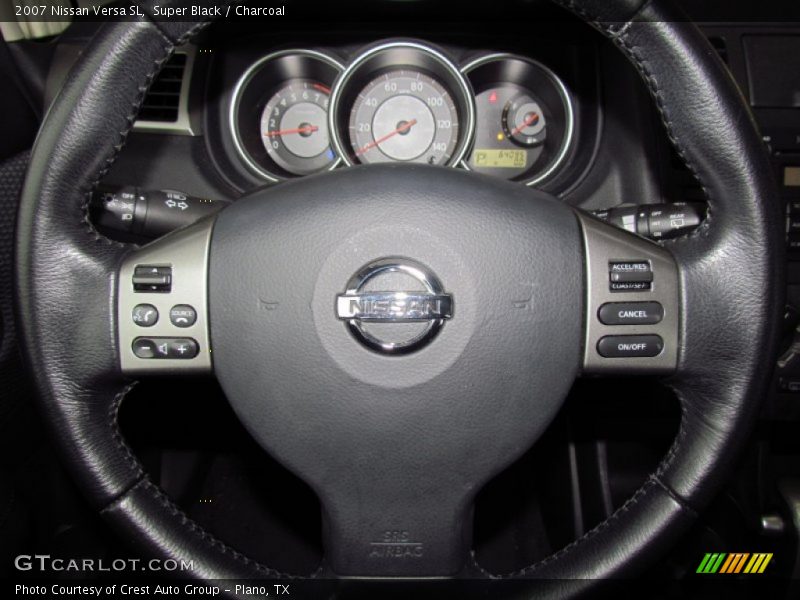 Super Black / Charcoal 2007 Nissan Versa SL