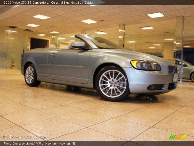 Celestial Blue Metallic / Calcite 2009 Volvo C70 T5 Convertible