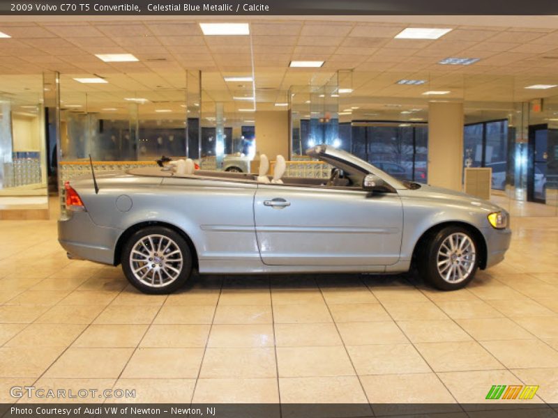 Celestial Blue Metallic / Calcite 2009 Volvo C70 T5 Convertible