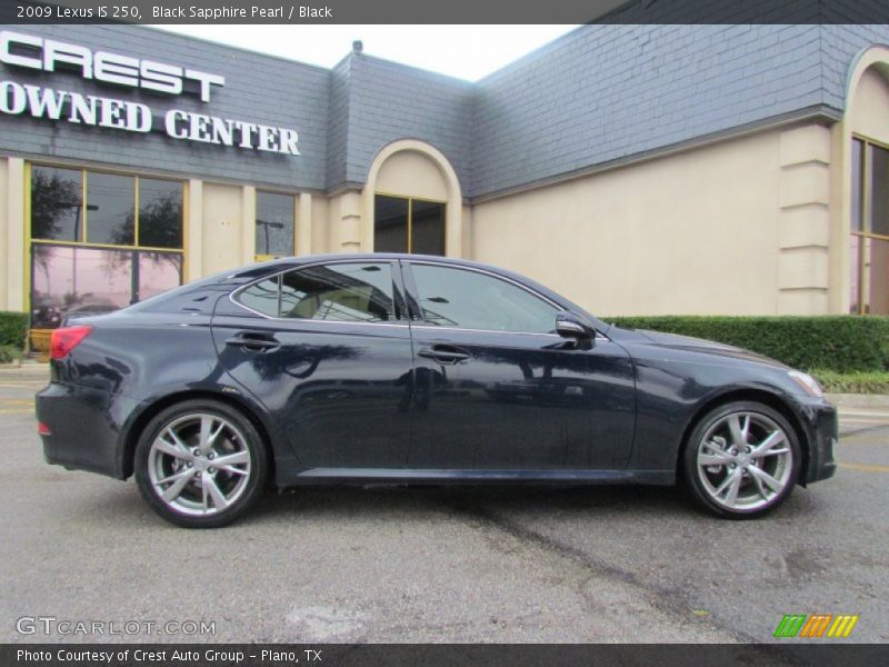 Black Sapphire Pearl / Black 2009 Lexus IS 250