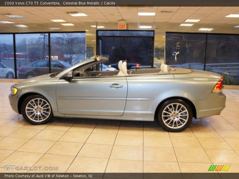 Celestial Blue Metallic / Calcite 2009 Volvo C70 T5 Convertible