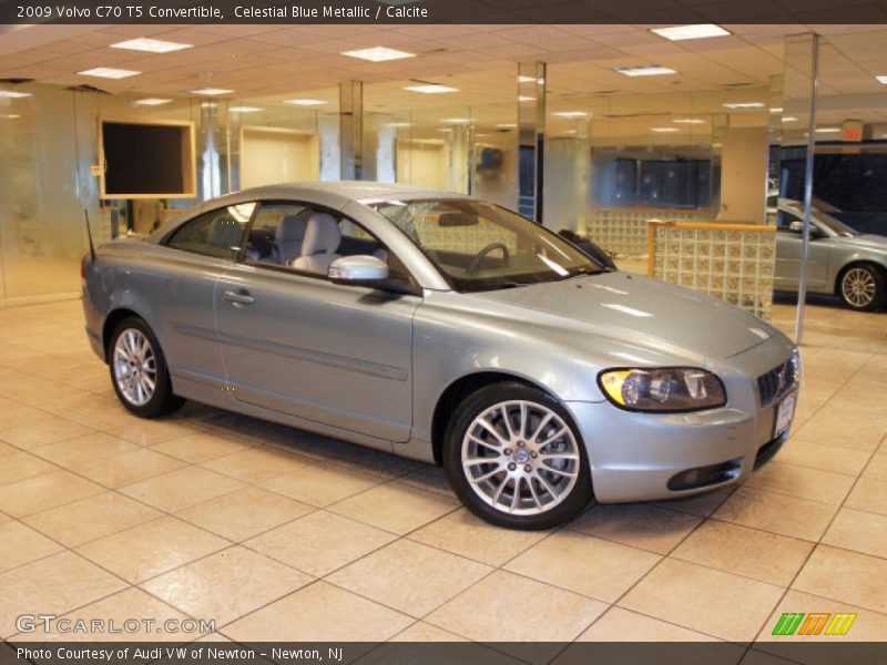 Celestial Blue Metallic / Calcite 2009 Volvo C70 T5 Convertible