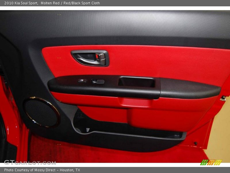 Molten Red / Red/Black Sport Cloth 2010 Kia Soul Sport