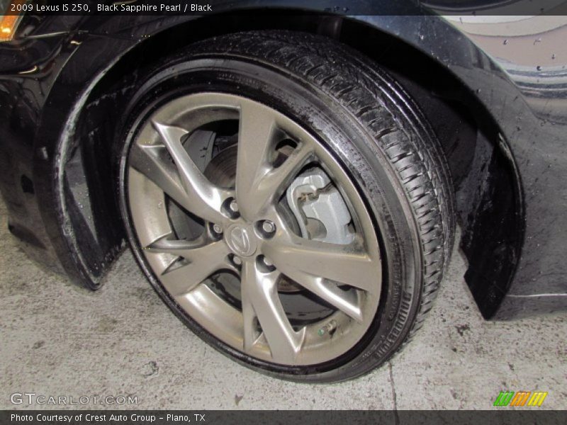 Black Sapphire Pearl / Black 2009 Lexus IS 250