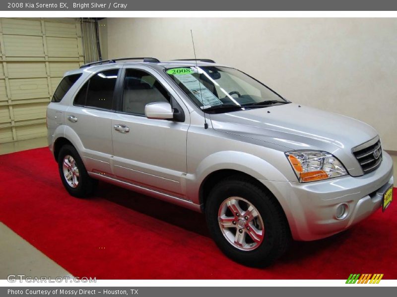 Bright Silver / Gray 2008 Kia Sorento EX