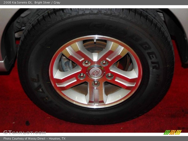 Bright Silver / Gray 2008 Kia Sorento EX
