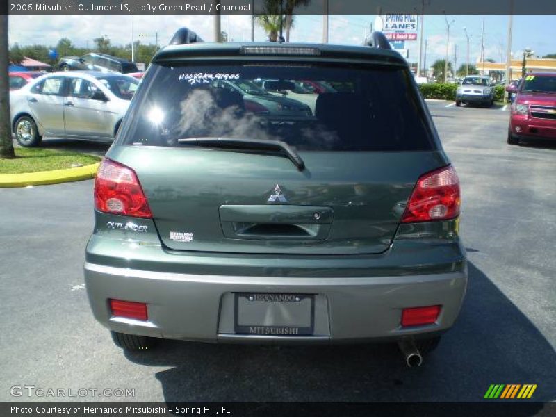 Lofty Green Pearl / Charcoal 2006 Mitsubishi Outlander LS