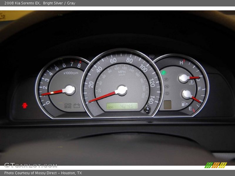 Bright Silver / Gray 2008 Kia Sorento EX