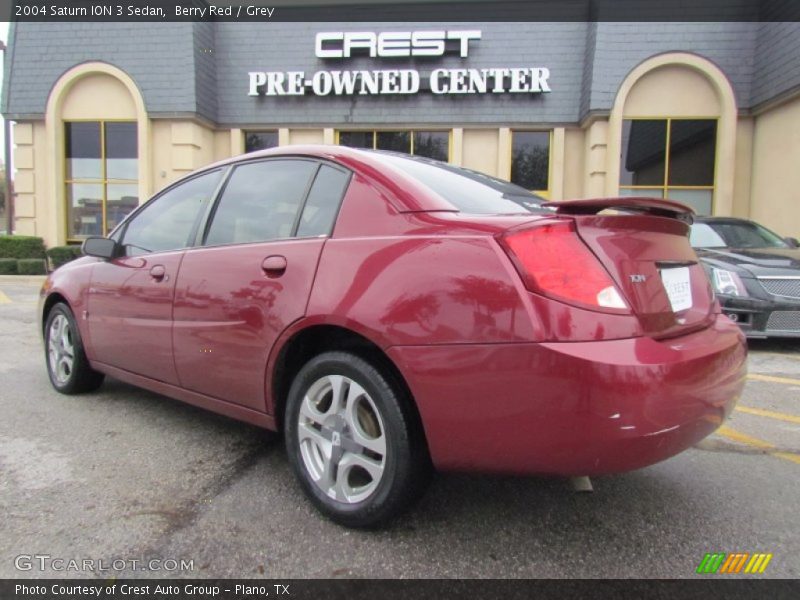 Berry Red / Grey 2004 Saturn ION 3 Sedan