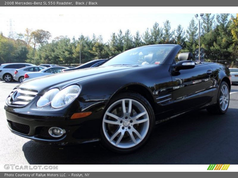 Black / Black 2008 Mercedes-Benz SL 550 Roadster