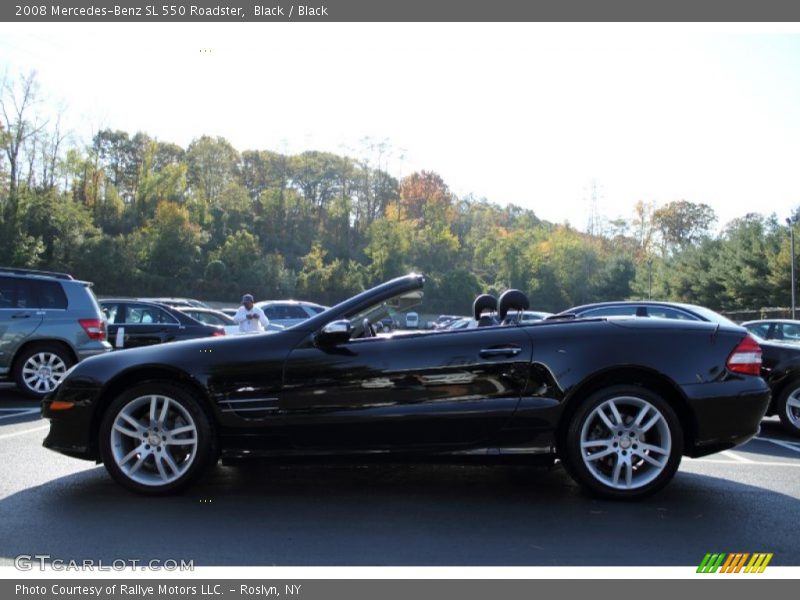 Black / Black 2008 Mercedes-Benz SL 550 Roadster