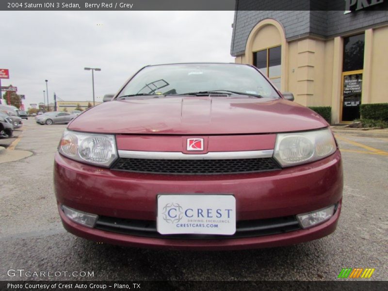 Berry Red / Grey 2004 Saturn ION 3 Sedan