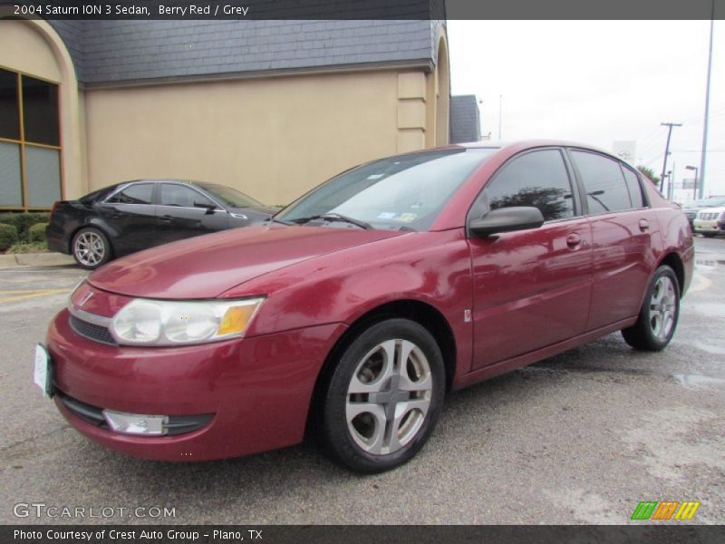 Berry Red / Grey 2004 Saturn ION 3 Sedan