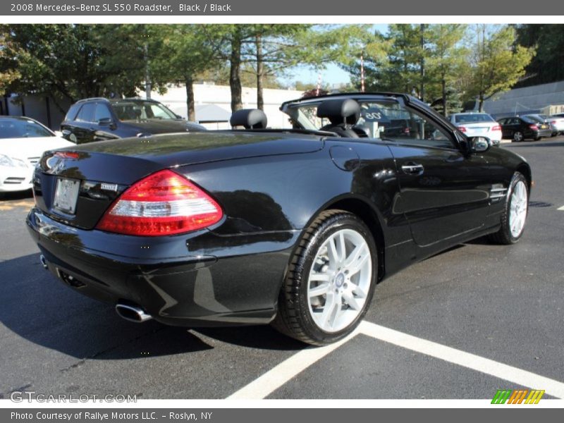 Black / Black 2008 Mercedes-Benz SL 550 Roadster