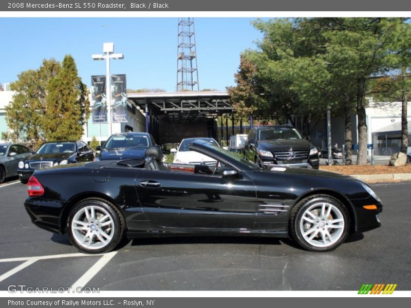 Black / Black 2008 Mercedes-Benz SL 550 Roadster