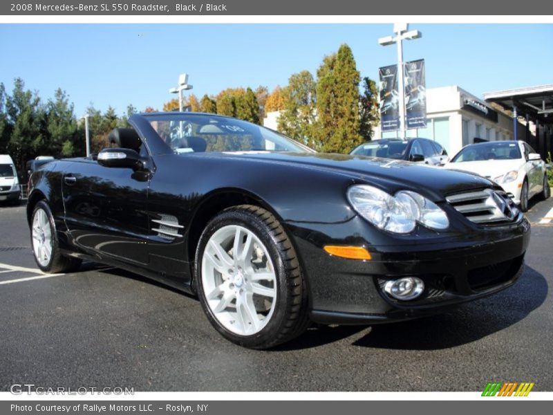 Black / Black 2008 Mercedes-Benz SL 550 Roadster