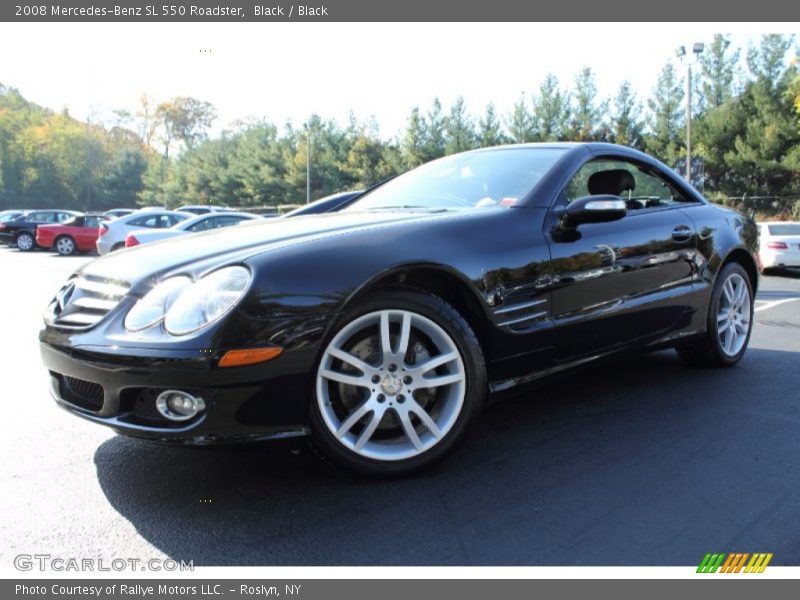 Black / Black 2008 Mercedes-Benz SL 550 Roadster
