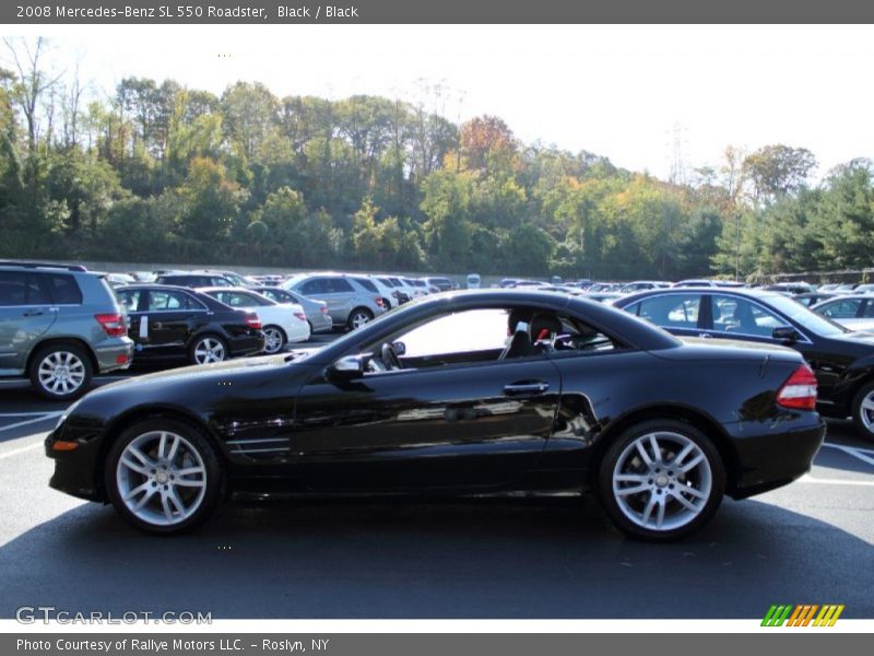Black / Black 2008 Mercedes-Benz SL 550 Roadster