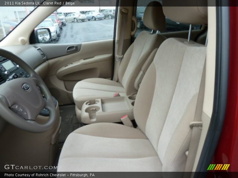 Claret Red / Beige 2011 Kia Sedona LX