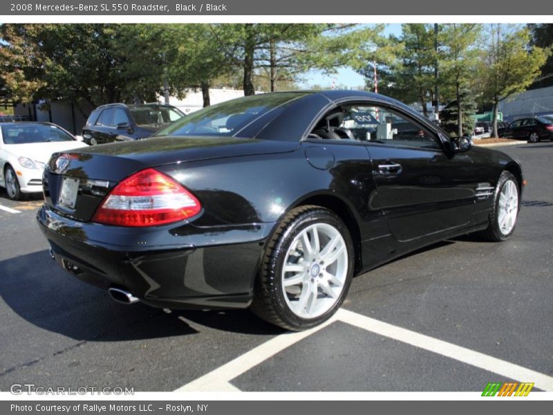 Black / Black 2008 Mercedes-Benz SL 550 Roadster