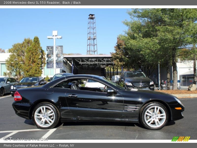 Black / Black 2008 Mercedes-Benz SL 550 Roadster
