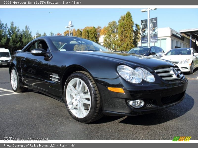 Black / Black 2008 Mercedes-Benz SL 550 Roadster