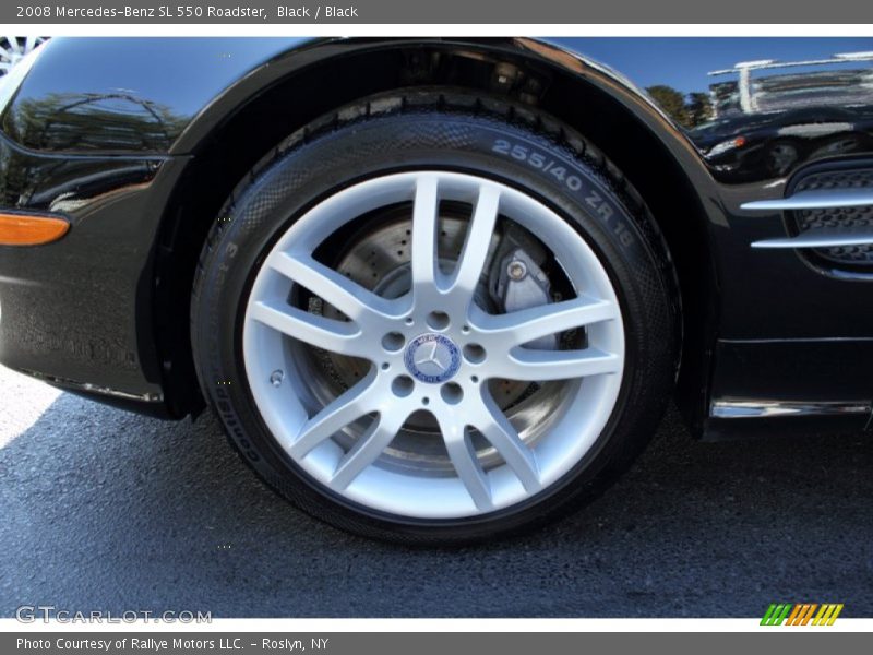 Black / Black 2008 Mercedes-Benz SL 550 Roadster