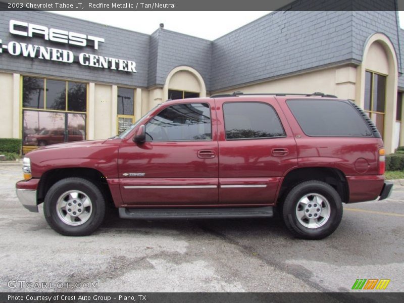 Redfire Metallic / Tan/Neutral 2003 Chevrolet Tahoe LT