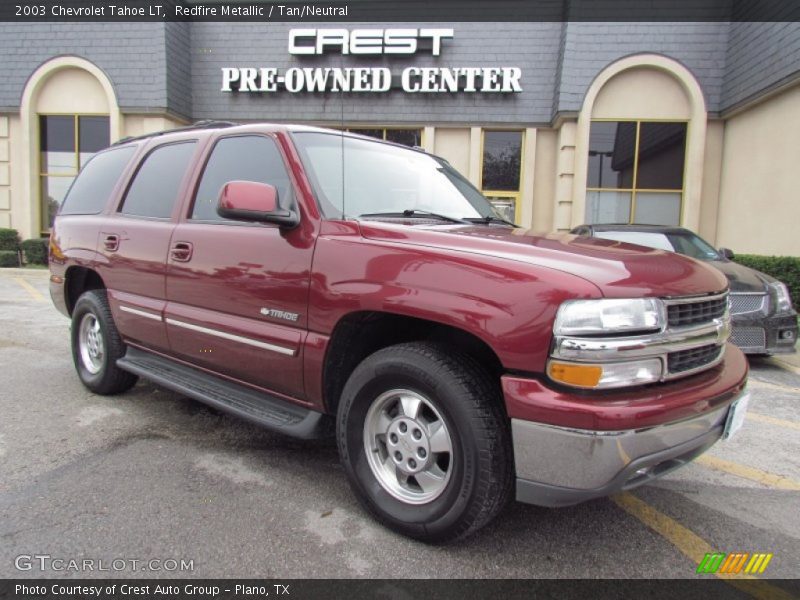 Redfire Metallic / Tan/Neutral 2003 Chevrolet Tahoe LT
