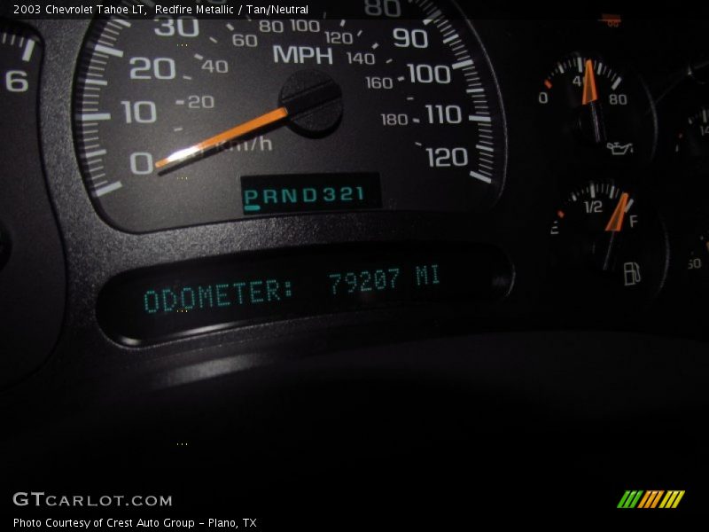 Redfire Metallic / Tan/Neutral 2003 Chevrolet Tahoe LT