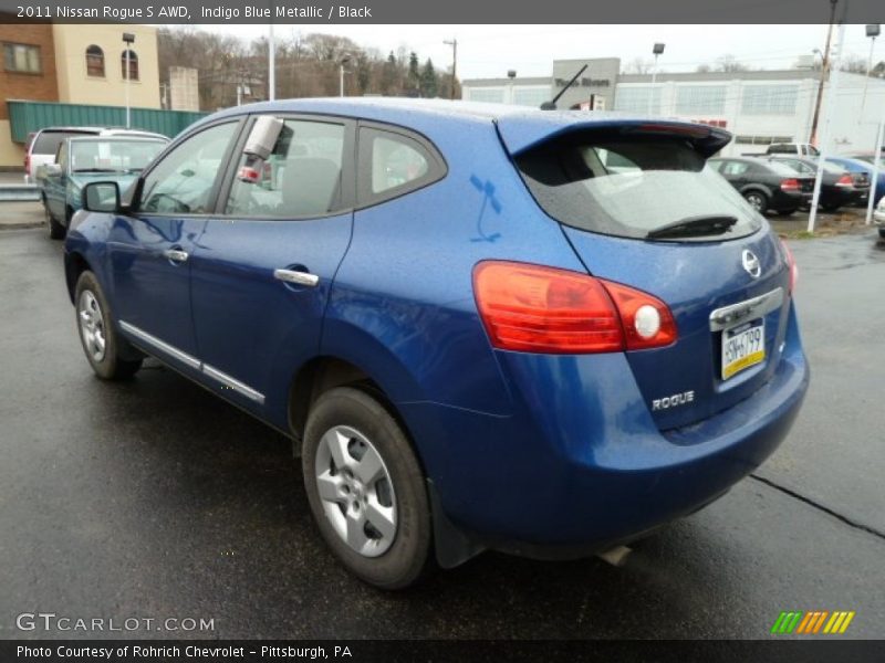 Indigo Blue Metallic / Black 2011 Nissan Rogue S AWD