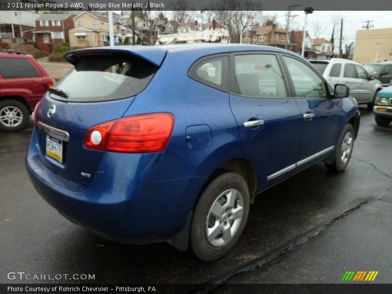 Indigo Blue Metallic / Black 2011 Nissan Rogue S AWD