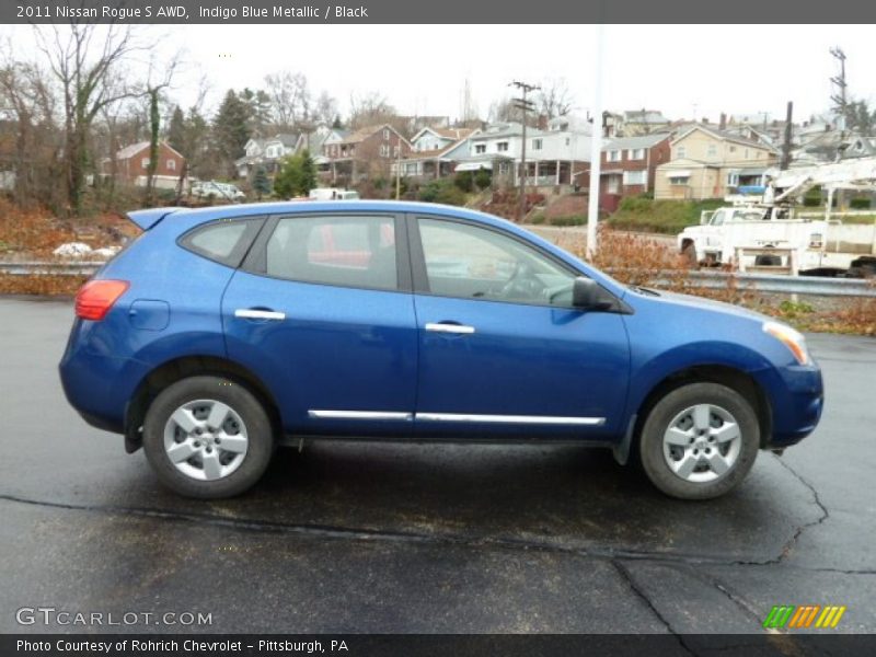 Indigo Blue Metallic / Black 2011 Nissan Rogue S AWD