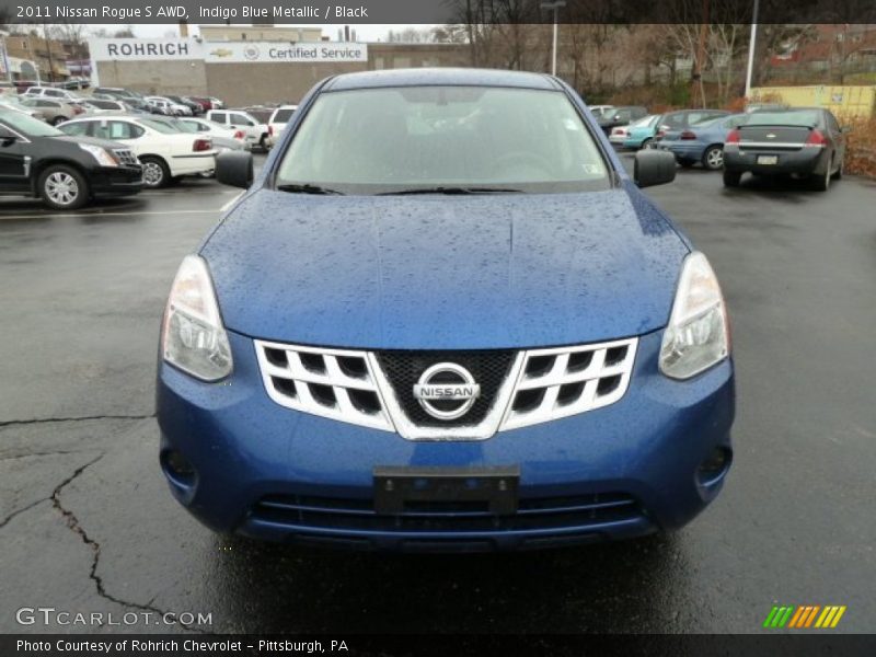 Indigo Blue Metallic / Black 2011 Nissan Rogue S AWD