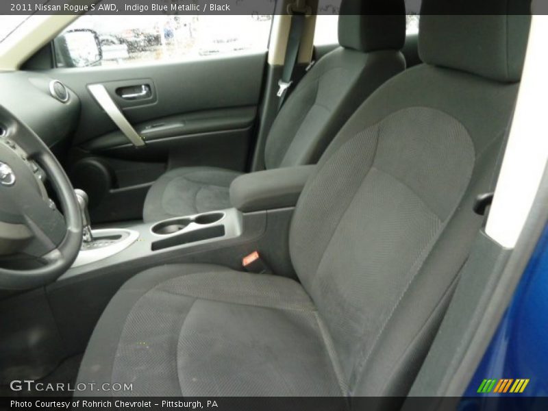 Indigo Blue Metallic / Black 2011 Nissan Rogue S AWD