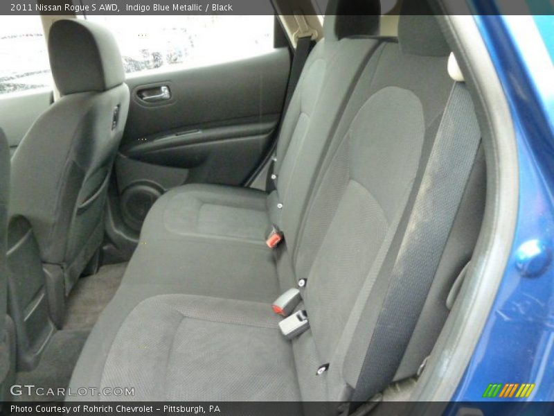 Indigo Blue Metallic / Black 2011 Nissan Rogue S AWD