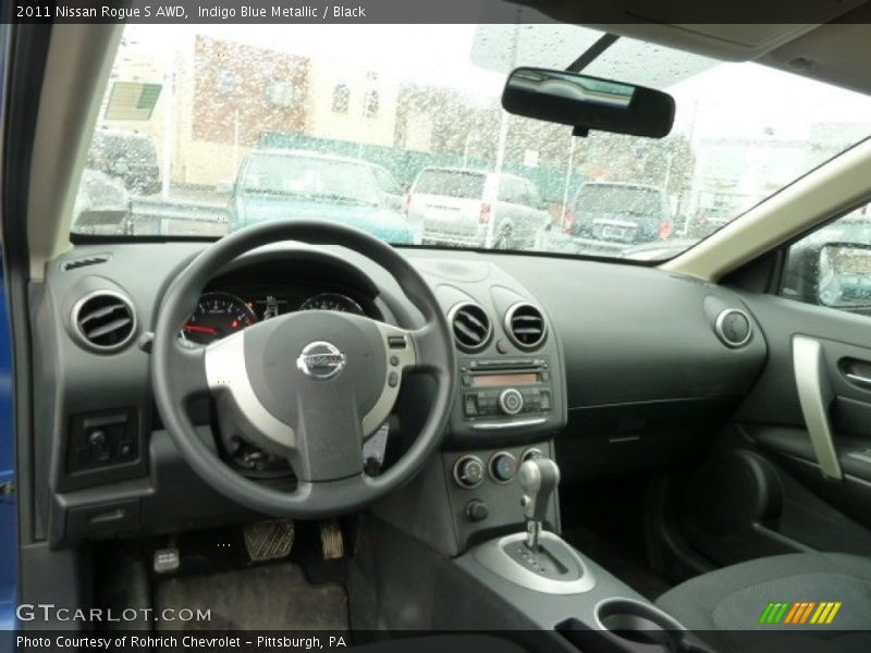 Indigo Blue Metallic / Black 2011 Nissan Rogue S AWD