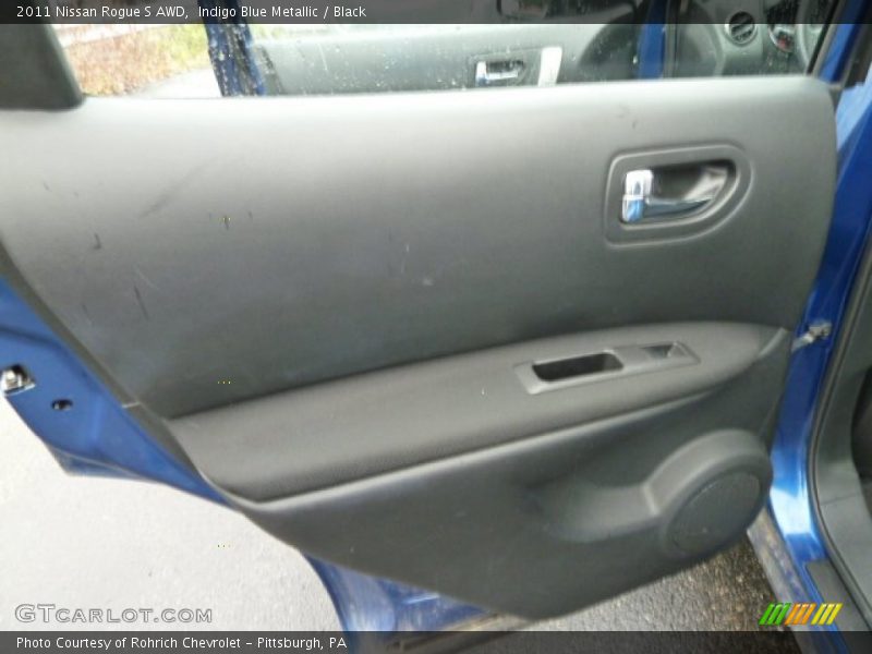 Indigo Blue Metallic / Black 2011 Nissan Rogue S AWD