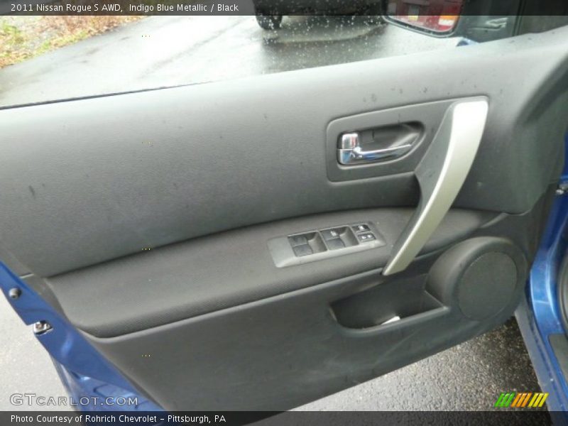 Indigo Blue Metallic / Black 2011 Nissan Rogue S AWD