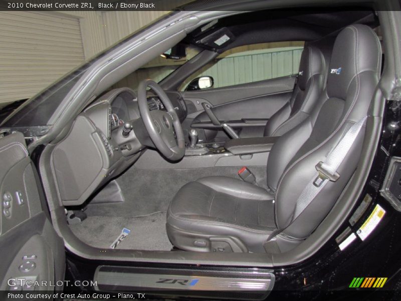  2010 Corvette ZR1 Ebony Black Interior