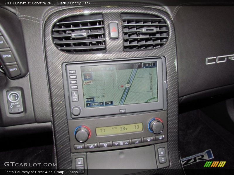 Navigation of 2010 Corvette ZR1