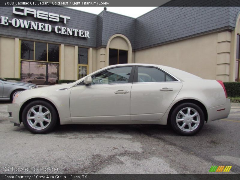 Gold Mist / Light Titanium/Ebony 2008 Cadillac CTS Sedan