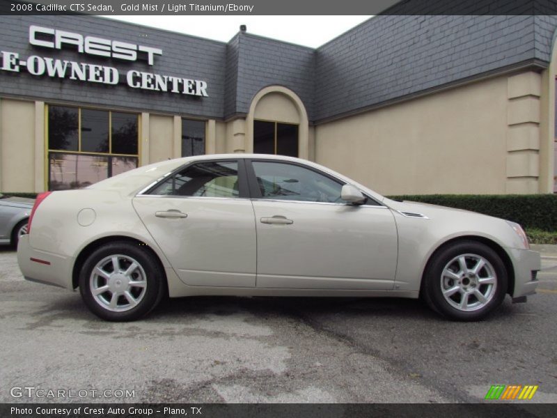 Gold Mist / Light Titanium/Ebony 2008 Cadillac CTS Sedan
