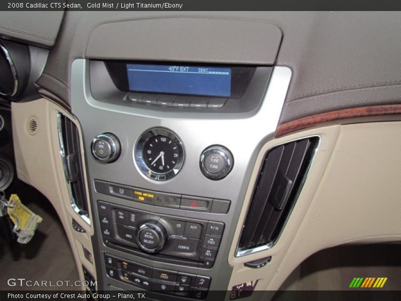 Gold Mist / Light Titanium/Ebony 2008 Cadillac CTS Sedan