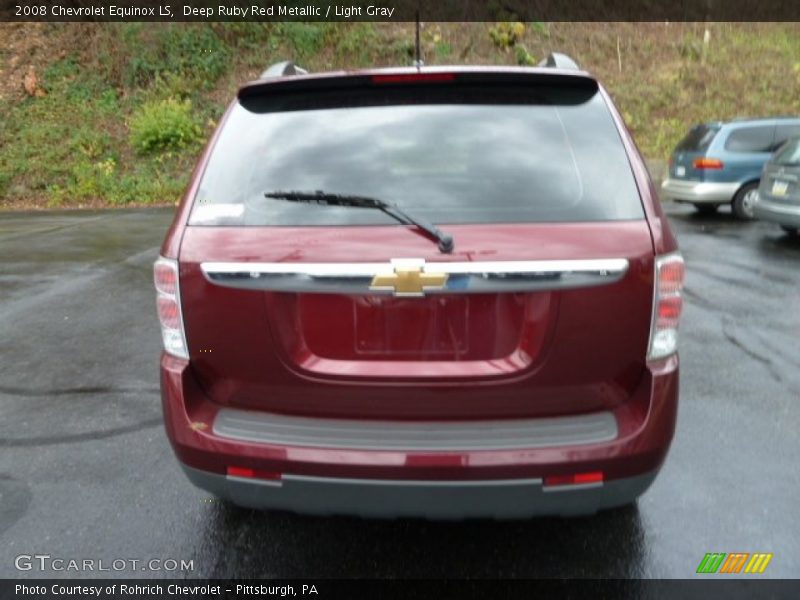 Deep Ruby Red Metallic / Light Gray 2008 Chevrolet Equinox LS